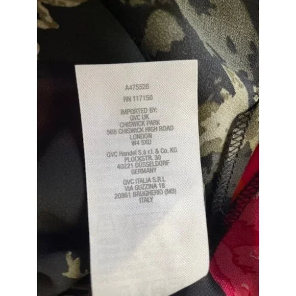 Belle by Kim Gravel Poppy Printed Blouse MEDIUM (6767) - Picture 6 of 6